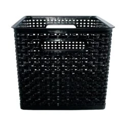 Advantus Large Weave Plastic Bin, Black, 2/Pack 8 Advantus Large Weave Plastic Bin, Black, 2/Pack -Bostich Shop sp41694222 s7