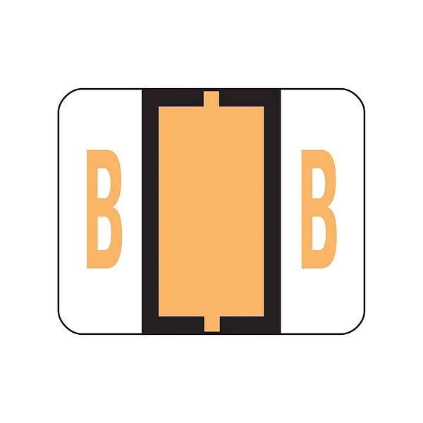 Smead BCCR Color Coded Alphabetic Labels, B, Light Orange, 500/Roll (67072) 3 Smead BCCR Color Coded Alphabetic Labels, B, Light Orange, 500/Roll (67072)