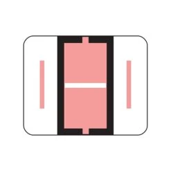 Smead BCCR Color Coded Alphabetic Labels, I, Pink, 500/Roll (67079)