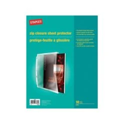 Staples Medium Weight Sheet Protectors, 8-1/2" X 11", Clear, 10/Pack (23259)