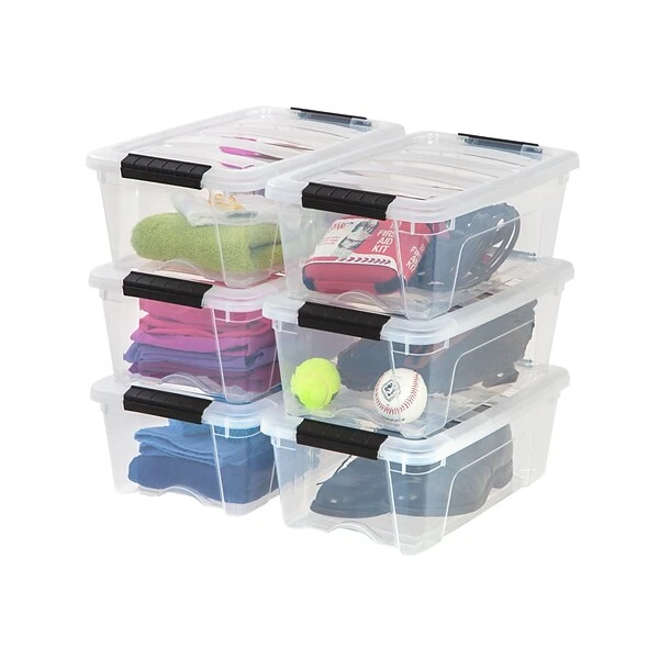 Iris Stack & Pull Stackable, Clear, 6/Carton (100300) 6 Iris Stack & Pull Stackable, Clear, 6/Carton (100300) - Image 4