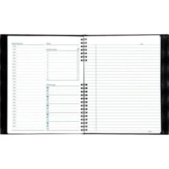 Blueline NotePro 8.5"W X 10.75"H Daily Planner, Black (A30C.81) -Bostich Shop sp42716629 s7