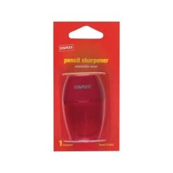 Staples® Manual Pencil Sharpener, Assorted Colors (10896-CC)