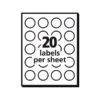 Avery Inkjet Round Labels, 1-1/2" Diameter, White, 20 Labels/Sheet, 20 Sheets/Pack, 400 Labels/Pack (8293) -Bostich Shop sp43803161 s7