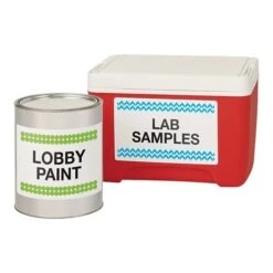 Avery Durable Laser Identification Labels, 5" X 8 1/8", White, 100 Labels Per Pack (6579)