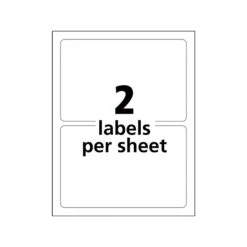 Avery Durable Laser Identification Labels, 5" X 8 1/8", White, 100 Labels Per Pack (6579) 8 Avery Durable Laser Identification Labels, 5" X 8 1/8", White, 100 Labels Per Pack (6579) -Bostich Shop sp43812578 s7