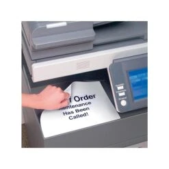 Avery Removable Laser ID Labels, 8-1/2" X 11", White, 1 Label/Sheet, 25 Sheets/Pack (6465) -Bostich Shop sp43814118 s7