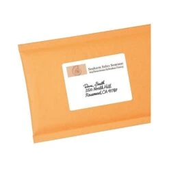 Avery Laser/Inkjet Multipurpose Labels, 3" X 4", White, 2/Sheet, 40 Sheets/Pack (5453)