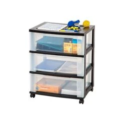 Iris® Wide Rolling Cart; 3-Drawer 8 Iris® Wide Rolling Cart; 3-Drawer -Bostich Shop sp44851169 s7
