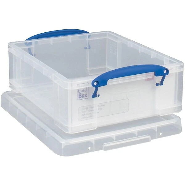 Really Useful Box® 8.1 Liter Snap Lid Storage Bin, Clear, 5/Pack (8.1LC-PK5C) 3 Really Useful Box® 8.1 Liter Snap Lid Storage Bin, Clear, 5/Pack (8.1LC-PK5C)