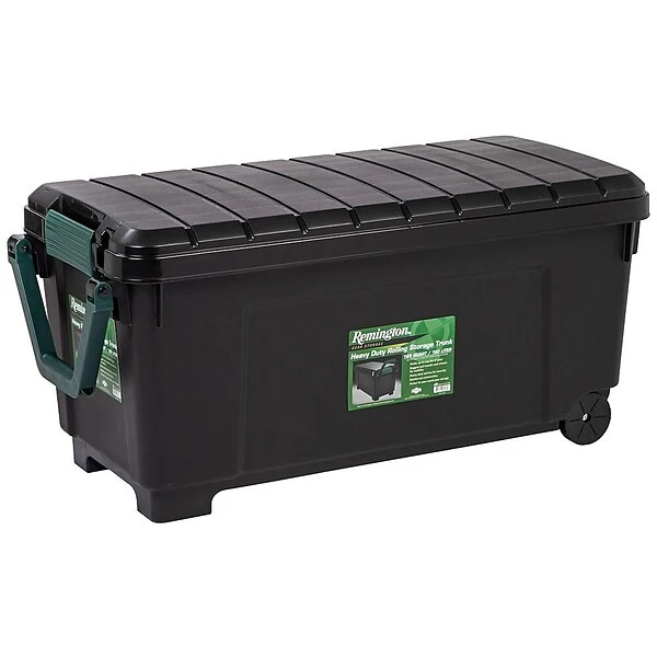 Remington 169 Qt. Latch Lid Storage Totes, Black, 2/Carton (296003) 3 Remington 169 Qt. Latch Lid Storage Totes, Black, 2/Carton (296003)