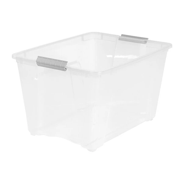 Iris Stack & Pull 54 Qt. Latch Lid Storage Bin, Clear (100243) 3 Iris Stack & Pull 54 Qt. Latch Lid Storage Bin, Clear (100243)