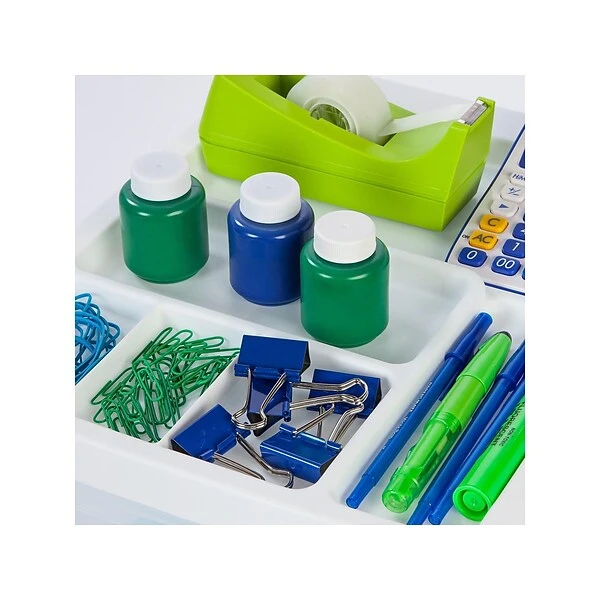 Iris 3 Drawers Standalone Storage, White, 2/Carton (116836) 5 Iris 3 Drawers Standalone Storage, White, 2/Carton (116836) - Image 3