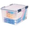 Iris WeatherPro 46 Qt. Latch Lid Storage Bin, Clear, Each (110455) -Bostich Shop sp45449823 s7