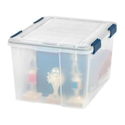 Iris WeatherPro 46 Qt. Latch Lid Storage Bin, Clear, Each (110455) -Bostich Shop sp45449825 s7