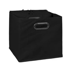 Niche Cubo 29.93 Qt. Foldable Fabric Storage Bins, Black, 6/Pack (HTOTE6PKBK)