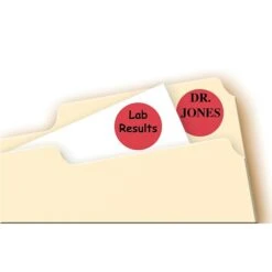 Avery Laser/Inkjet Color Coding Labels, 3/4" Dia., Red, 1008 Labels Per Pack (5466) -Bostich Shop sp75153403 s7