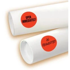 Avery Laser Color Coding Labels, 1 1/4" Dia., Neon Red, 8/Sheet, 50 Sheets/Pack (5497) -Bostich Shop sp75153488 s7