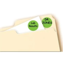 Avery Laser Color Coding Labels, 3/4" Dia., Neon Green, 1008 Labels Per Pack (5468) -Bostich Shop sp75154907 s7