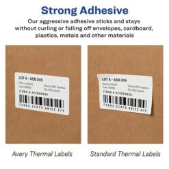 Avery Thermal Shipping Labels, 4" X 6", White, 220 Labels/Roll, 4 Rolls/Box (4157) 16 Avery Thermal Shipping Labels, 4" X 6", White, 220 Labels/Roll, 4 Rolls/Box (4157) -Bostich Shop sp75155410 s7
