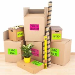 Avery Laser Shipping Labels, 5-1/2" X 8-1/2", Neon Green, 2 Labels/Sheet, 100 Sheets/Box (5952) -Bostich Shop sp83628656 s7