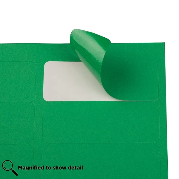 JAM Paper Laser/Inkjet Mailing Address Label, 1" X 2 5/8", Green, 30 Labels/Sheet, 4 Sheets/Pack (302725772) 5 JAM Paper Laser/Inkjet Mailing Address Label, 1" X 2 5/8", Green, 30 Labels/Sheet, 4 Sheets/Pack (302725772) - Image 3