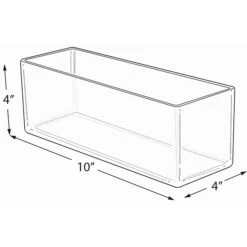 Azar Deluxe Open Lid Storage Bin, Clear, 4/Pack (556344) 5 Azar Deluxe Open Lid Storage Bin, Clear, 4/Pack (556344) -Bostich Shop sp88488455 s7