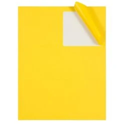 JAM Paper Laser/Inkjet Address Label, 4" X 3 3/8", Yellow, 6 Labels/Sheet, 12 Sheets/Pack (302725803) -Bostich Shop sp89166441 s7
