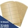 JAM Paper Laser/Inkjet Address Labels, 2" X 4", Gold Metallic, 10 Labels/Sheet, 12 Sheets/Pack, 120 Labels/Box (40732538) -Bostich Shop sp90422446 s7