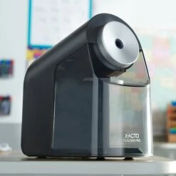 X-ACTO Teacher Pro Electric Pencil Sharpener, Black (1675/1675X) -Bostich Shop sp94844321 s7