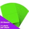 JAM Paper Shipping Labels, Half Page, 5 1/2" X 8 1/2", Neon Green, 50/Pack (359429626) -Bostich Shop sp96370385 s7